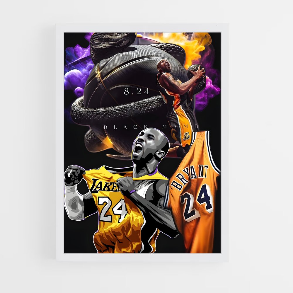 Poster Kobe hommage – affiche Basketball (vue 3)
